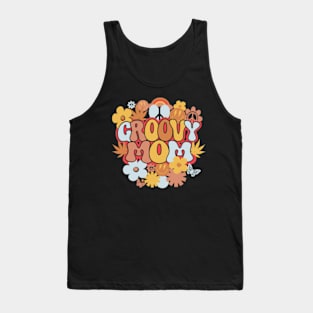 Groovy Mom Shirt, Retro Hippie Mom Tank Top